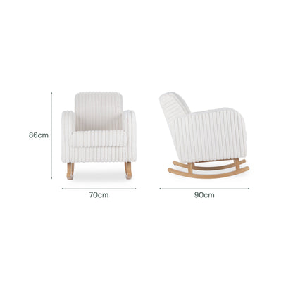 Etta Nursing Chair - Faux Fur Cream