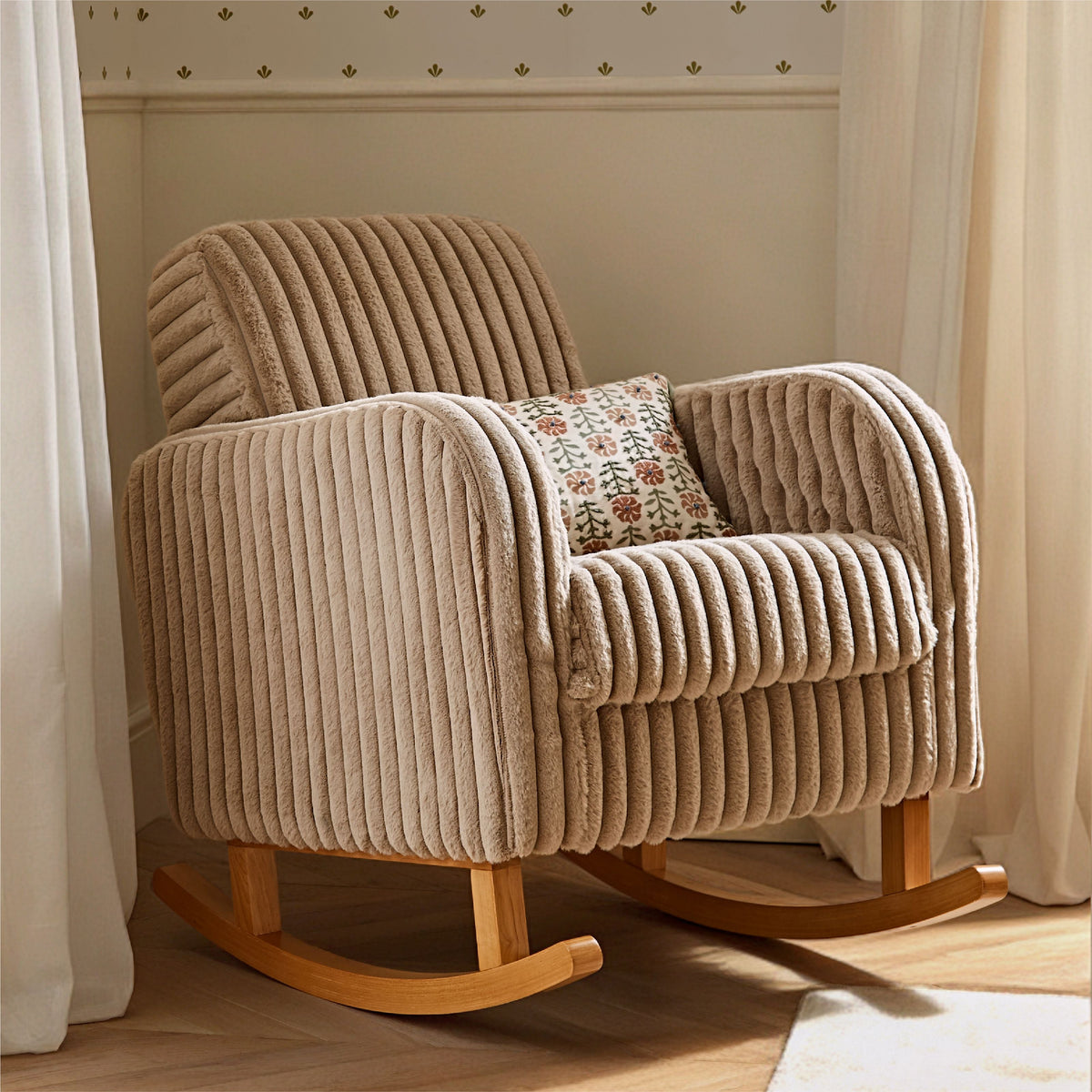 Etta Nursing Chair - Faux Fur Mink
