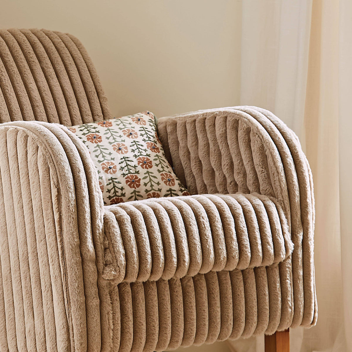 Etta Nursing Chair - Faux Fur Mink