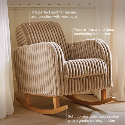Etta Nursing Chair - Faux Fur Mink