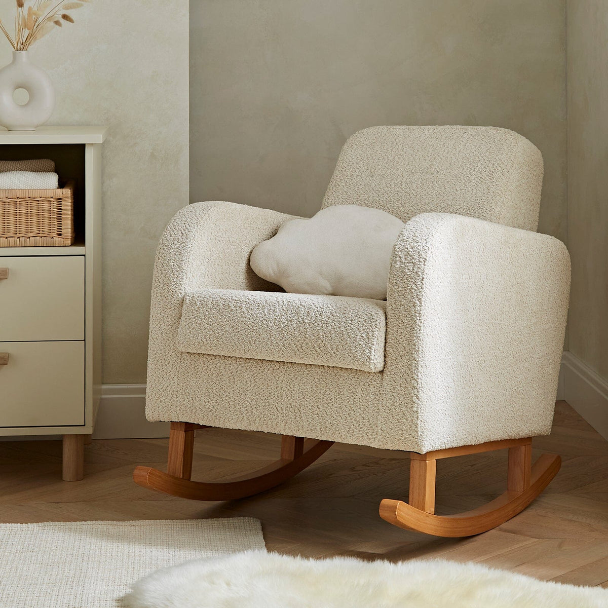 Etta Nursing Chair - Bouclé Mushroom