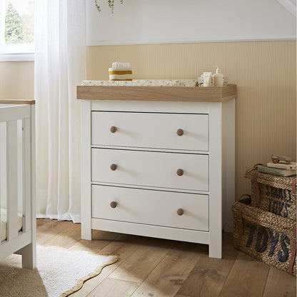 Luna Dresser Changer - White & Oak
