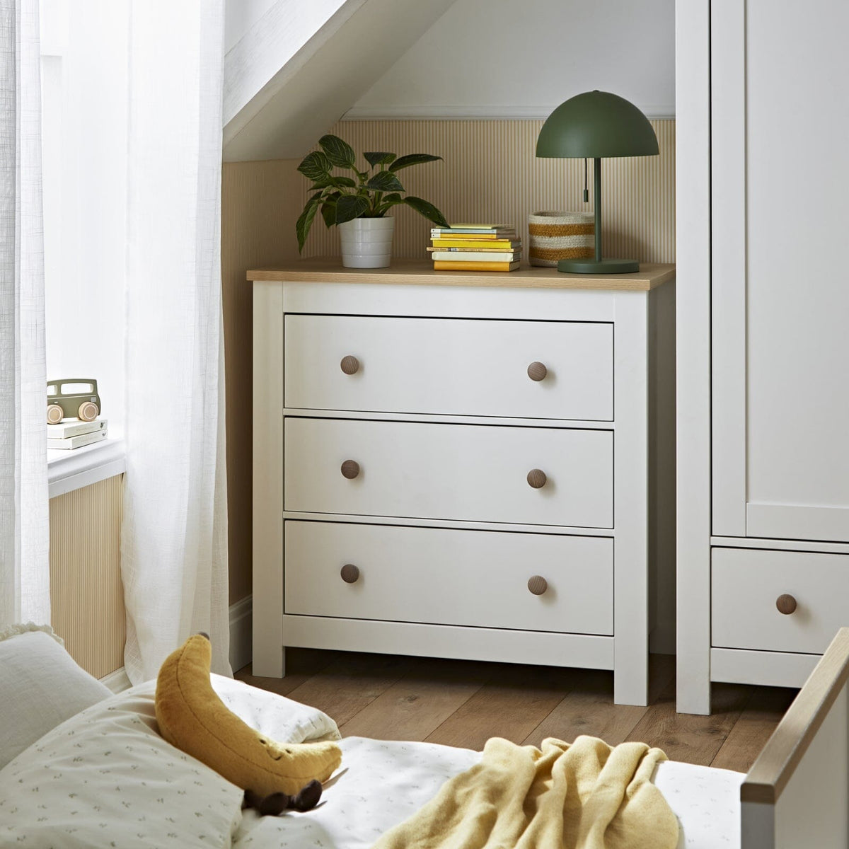 Luna Dresser Changer - White & Oak