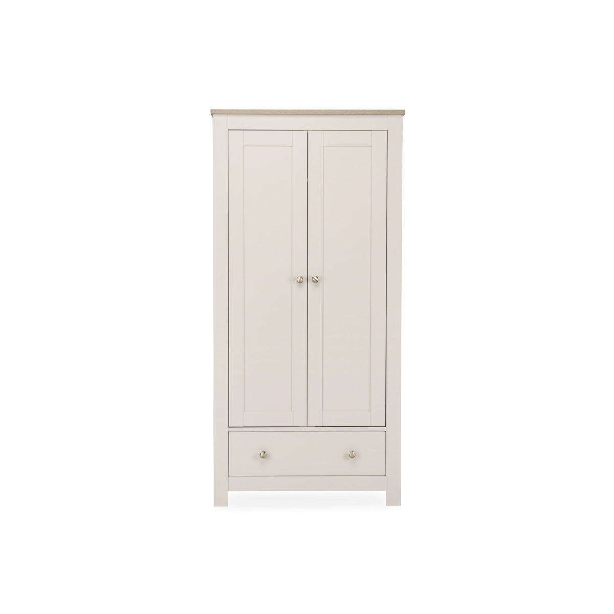Luna 2 Door Double Wardrobe - Cashmere & Ash