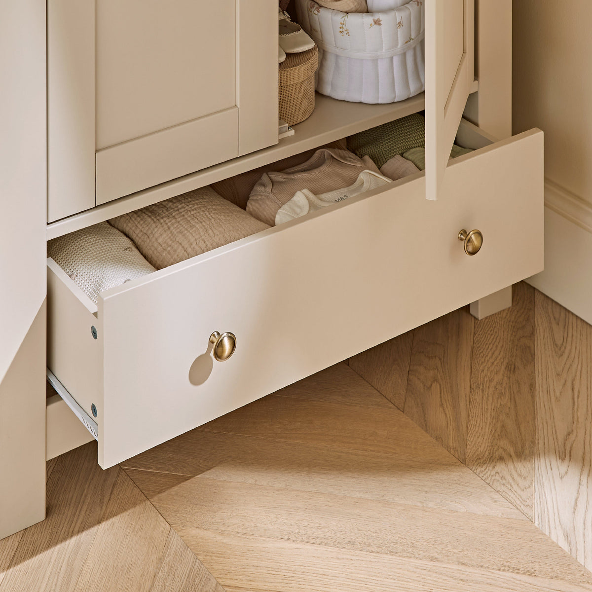 Luna 2 Door Double Wardrobe - Cashmere & Ash