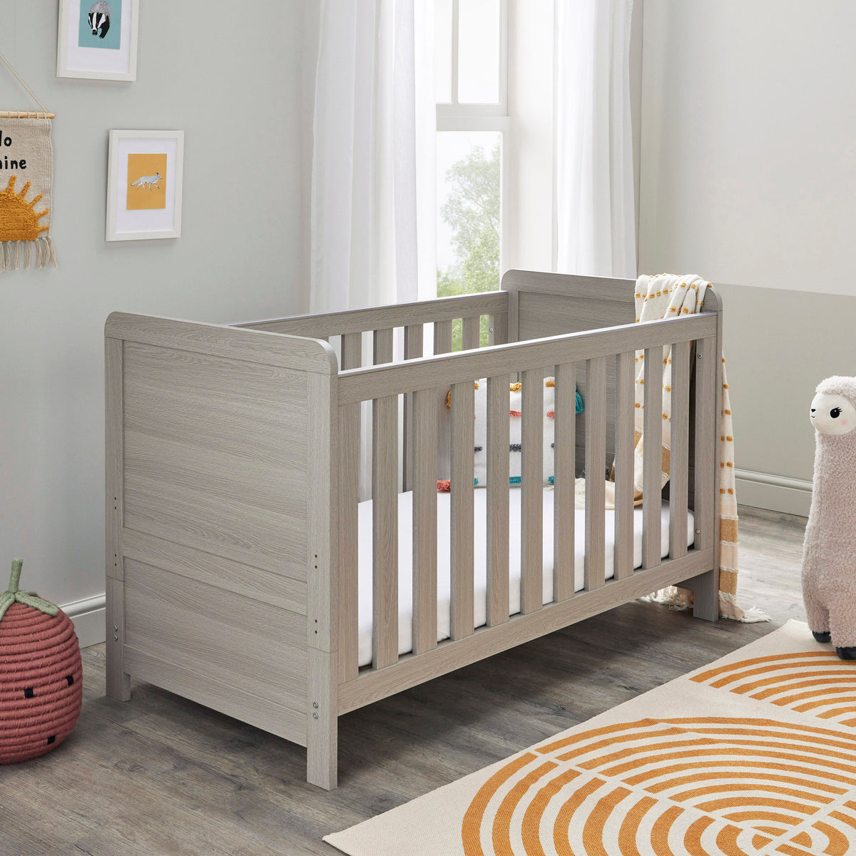 Caro 2 Piece Nursery Furniture Set - Grey Wash