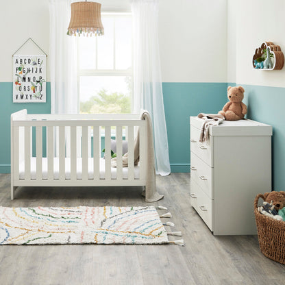 Caro 2 Piece Nursery Furniture Set - White Wash
