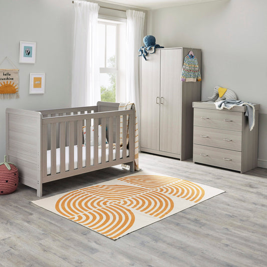 Caro 3 Piece Nursery Furniture Set - Grey Wash