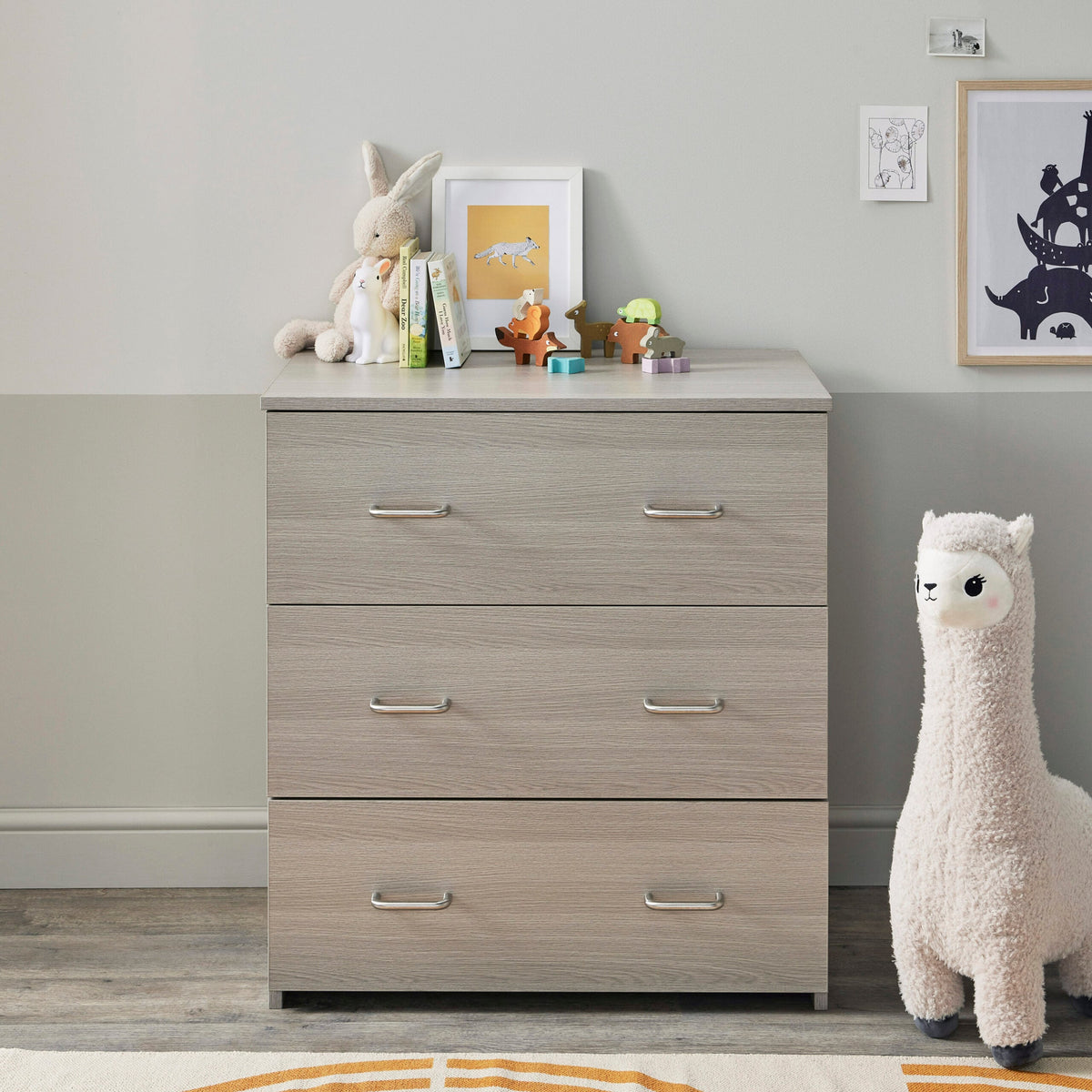 Caro Nursery Chest Changer - Grey Wash