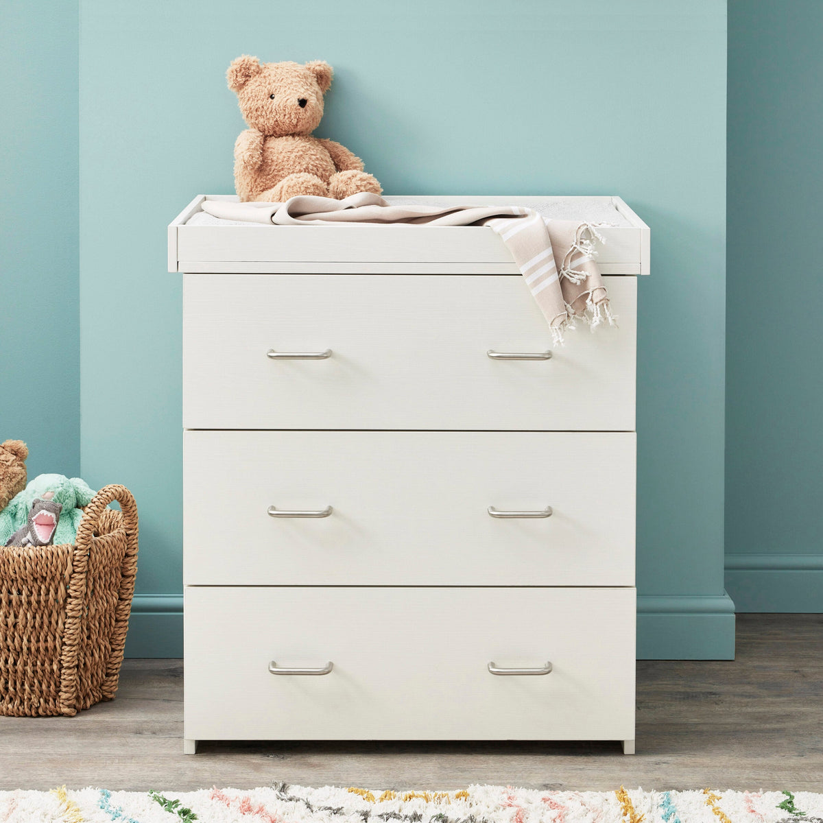 Caro Nursery Chest Changer - White Wash
