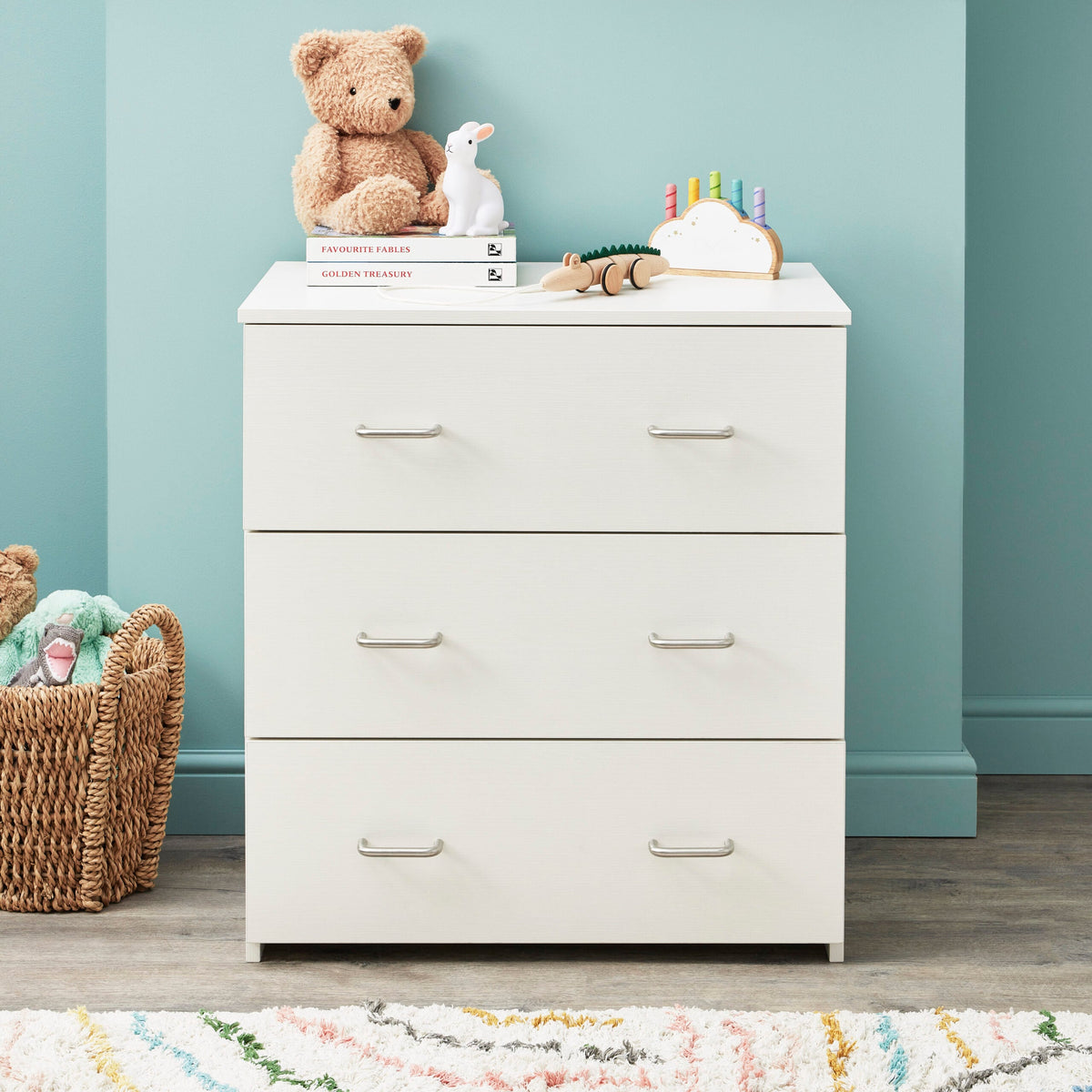 Caro Nursery Chest Changer - White Wash