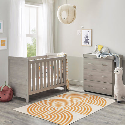 Caro Mini 2 Piece Nursery Furniture Set - Grey Wash
