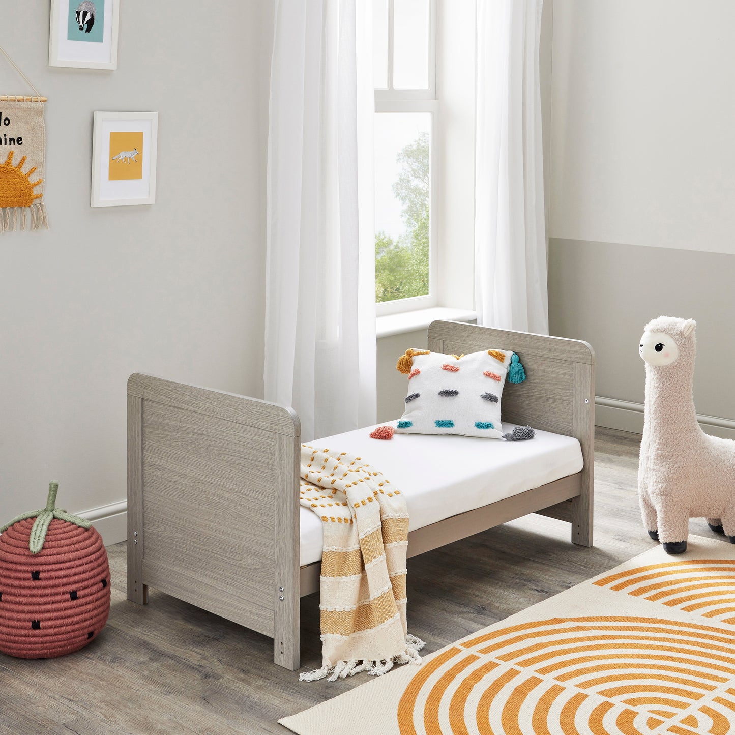 Caro Mini Cot Bed - Grey Wash