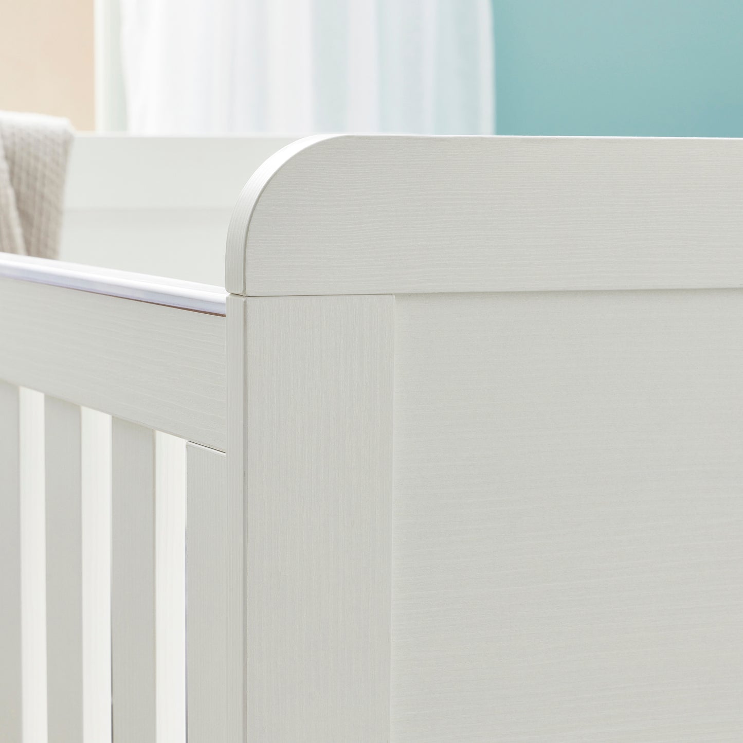 Caro Mini Cot Bed - White Wash