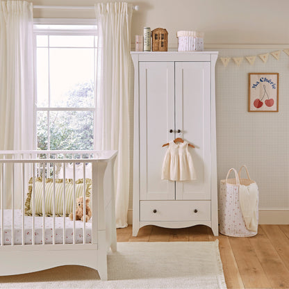 Clara 2 Door Double Wardrobe - White