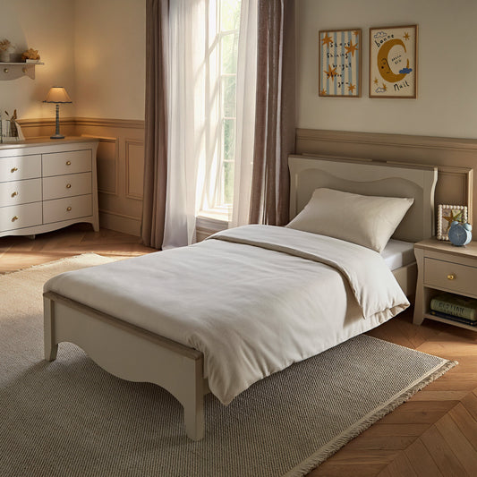Clara Single Bed - Cashmere & Ash