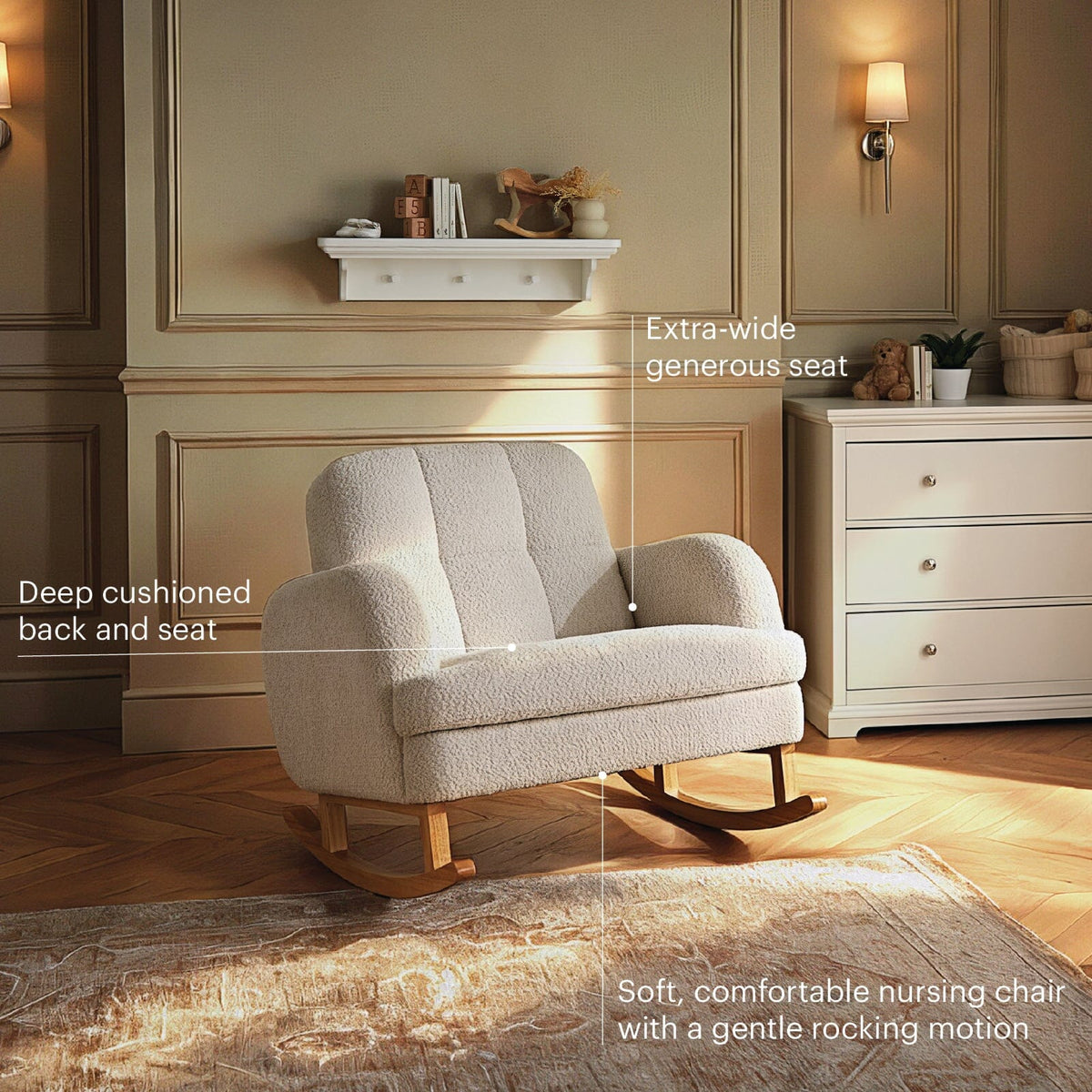 Etta Cuddle Chair - Bouclé Mushroom