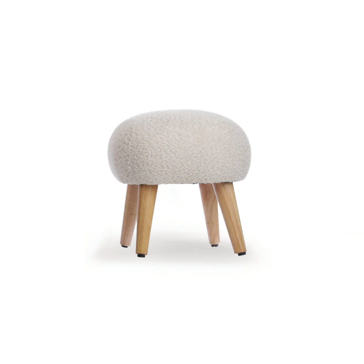 Etta Footstool - Bouclé Mushroom