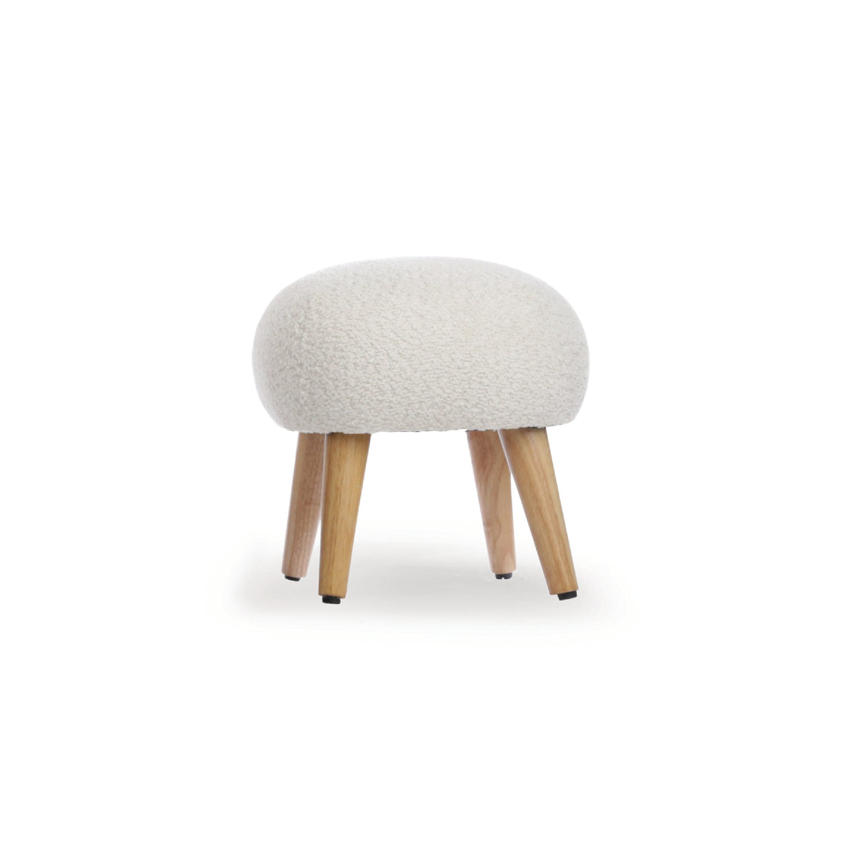 Etta Footstool - Bouclé Off White