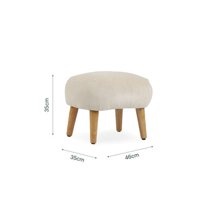 Etta Footstool - Sand