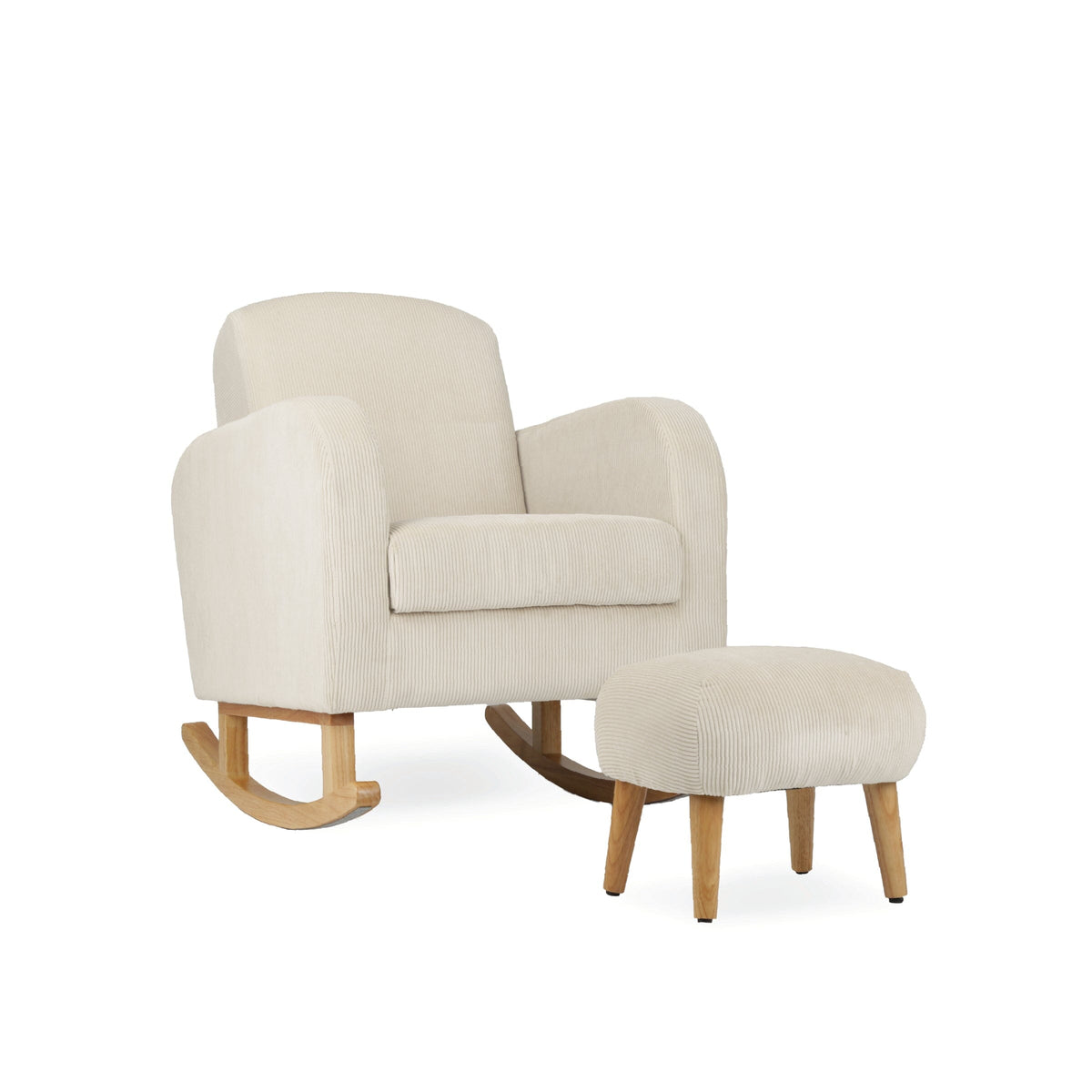 Etta Nursing Chair & Footstool - Sand