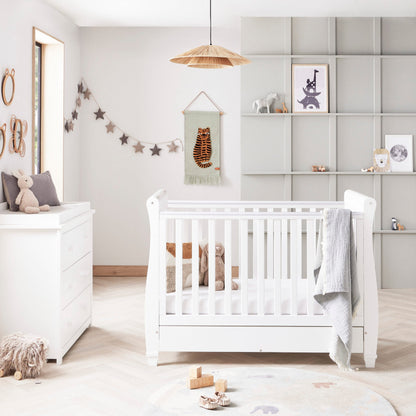 Eva 2 Piece Nursery Furniture Set - White