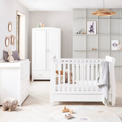 Eva 3 Piece Nursery Furniture Set - White