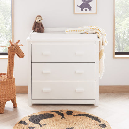 Eva 3 Piece Nursery Furniture Set - White
