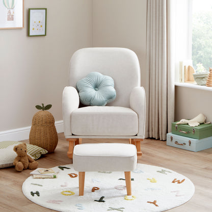 Freya Nursing Chair with Footstool – Grey