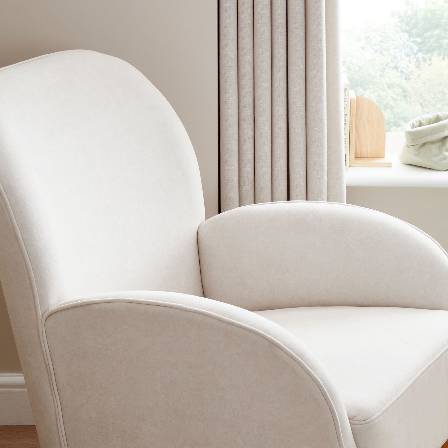 Freya Nursing Chair with Footstool – Cream