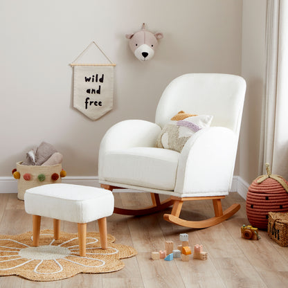 Freya Nursing Chair with Footstool – Cream