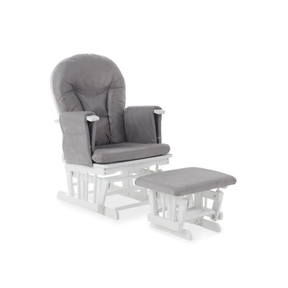 Obaby Reclining Glider Chair & Stool - Grey (2)