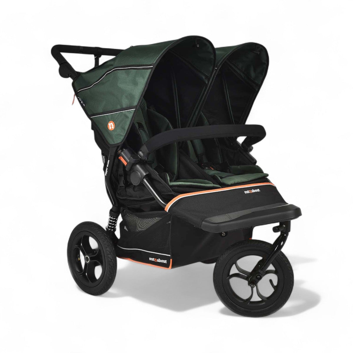Out n About Nipper Double V6 Pushchair - Sycamore Green