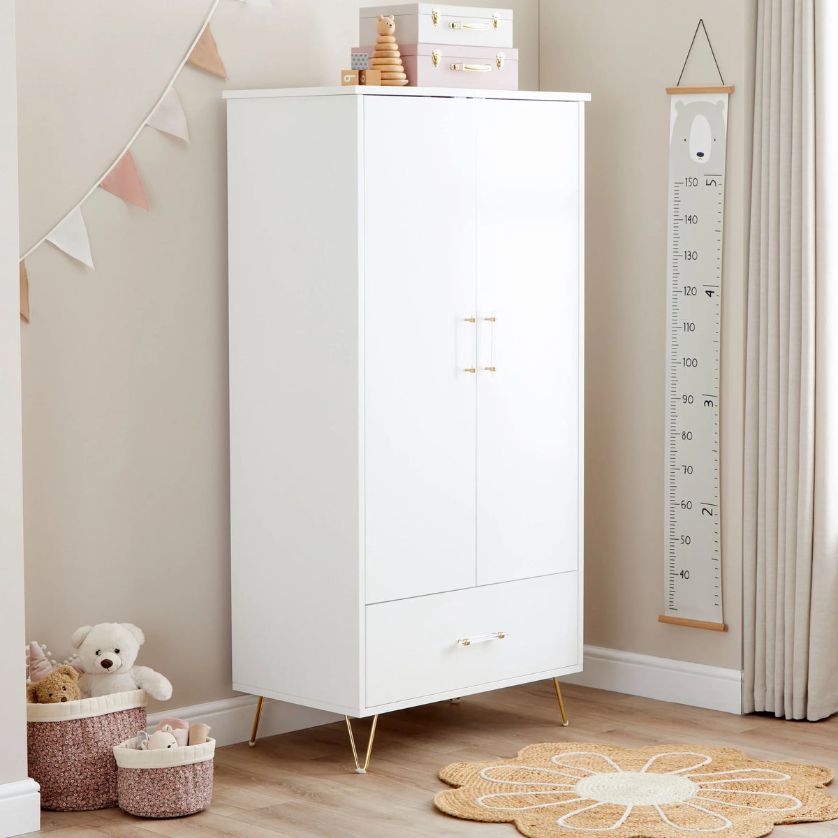 Kimi Nursery Wardrobe - Acrylic