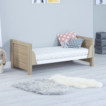 Luno Cot Bed - Oak White