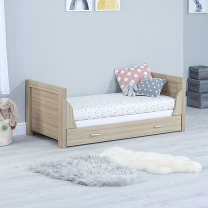 Luno Cot Bed - Oak White