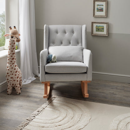 Lux Nursing Chair with Footstool – Grey