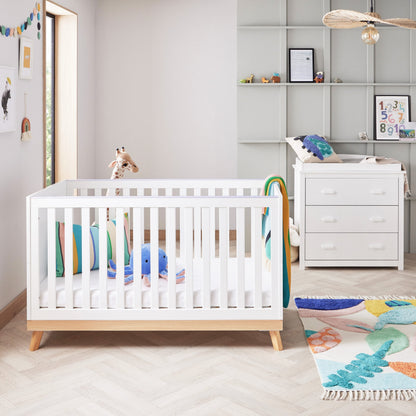 Mona 2 Piece Universal Nursery Furniture Set - White