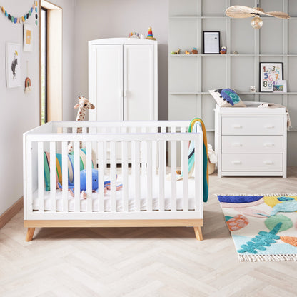 Mona 3 Piece Universal Nursery Furniture Set - White