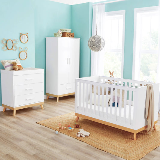 Mona 3 Piece Nursery Furniture Set - White