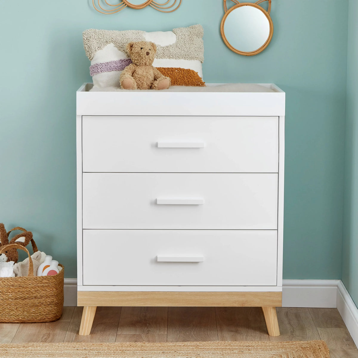 Mona Nursery Chest Changer - White