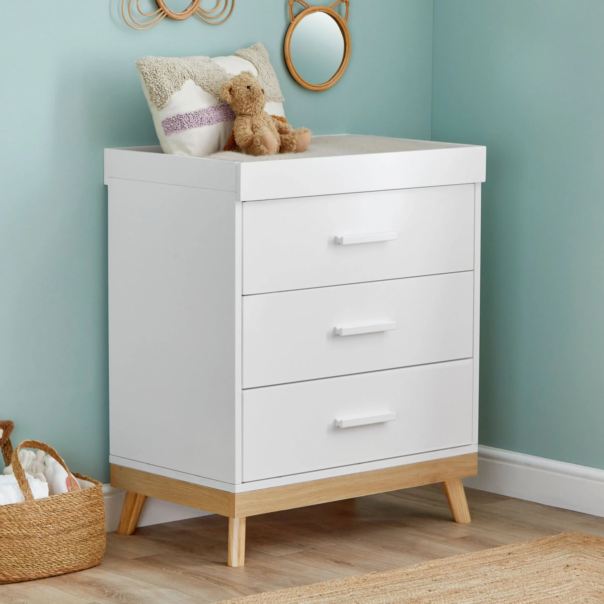 Mona Nursery Chest Changer - White