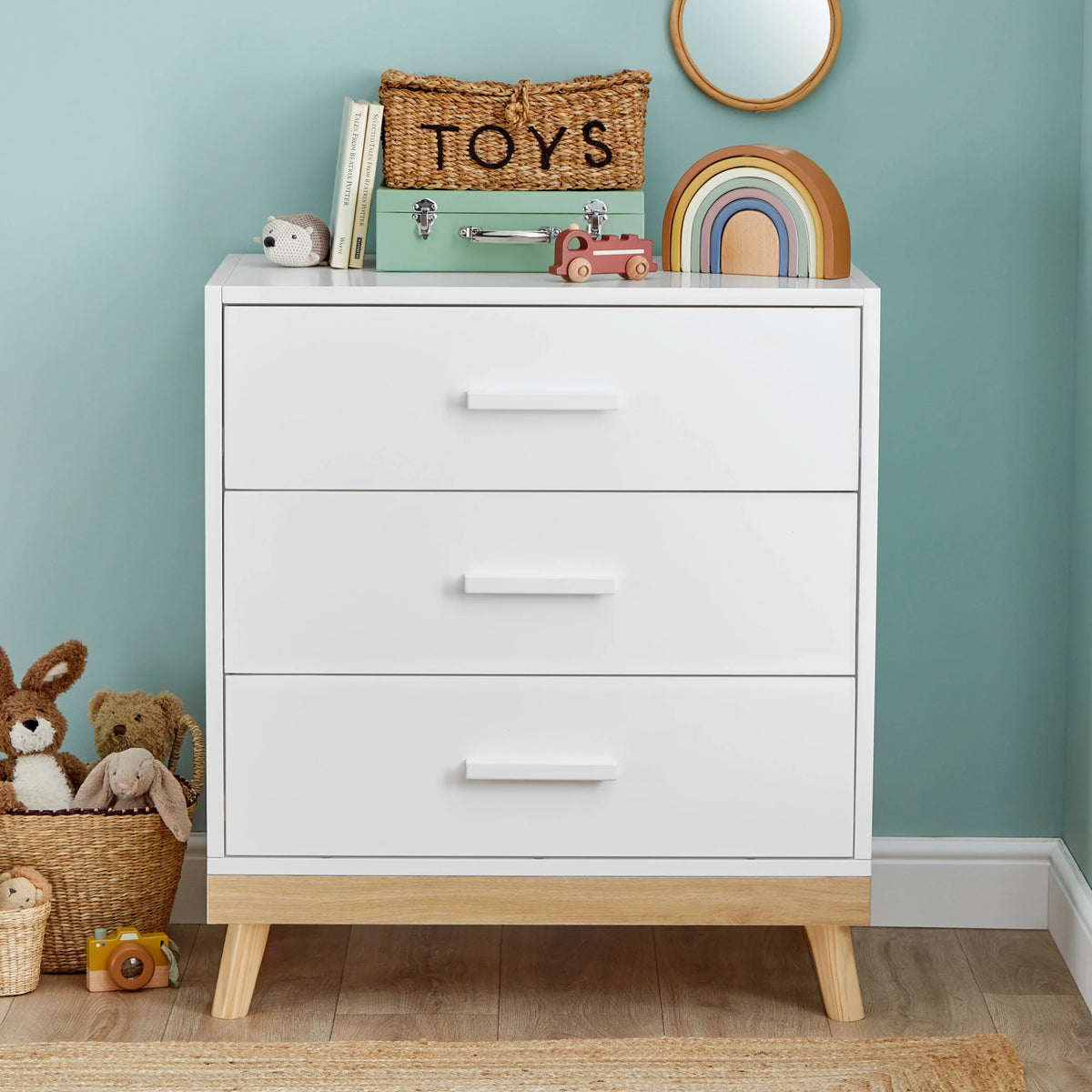 Mona Nursery Chest Changer - White