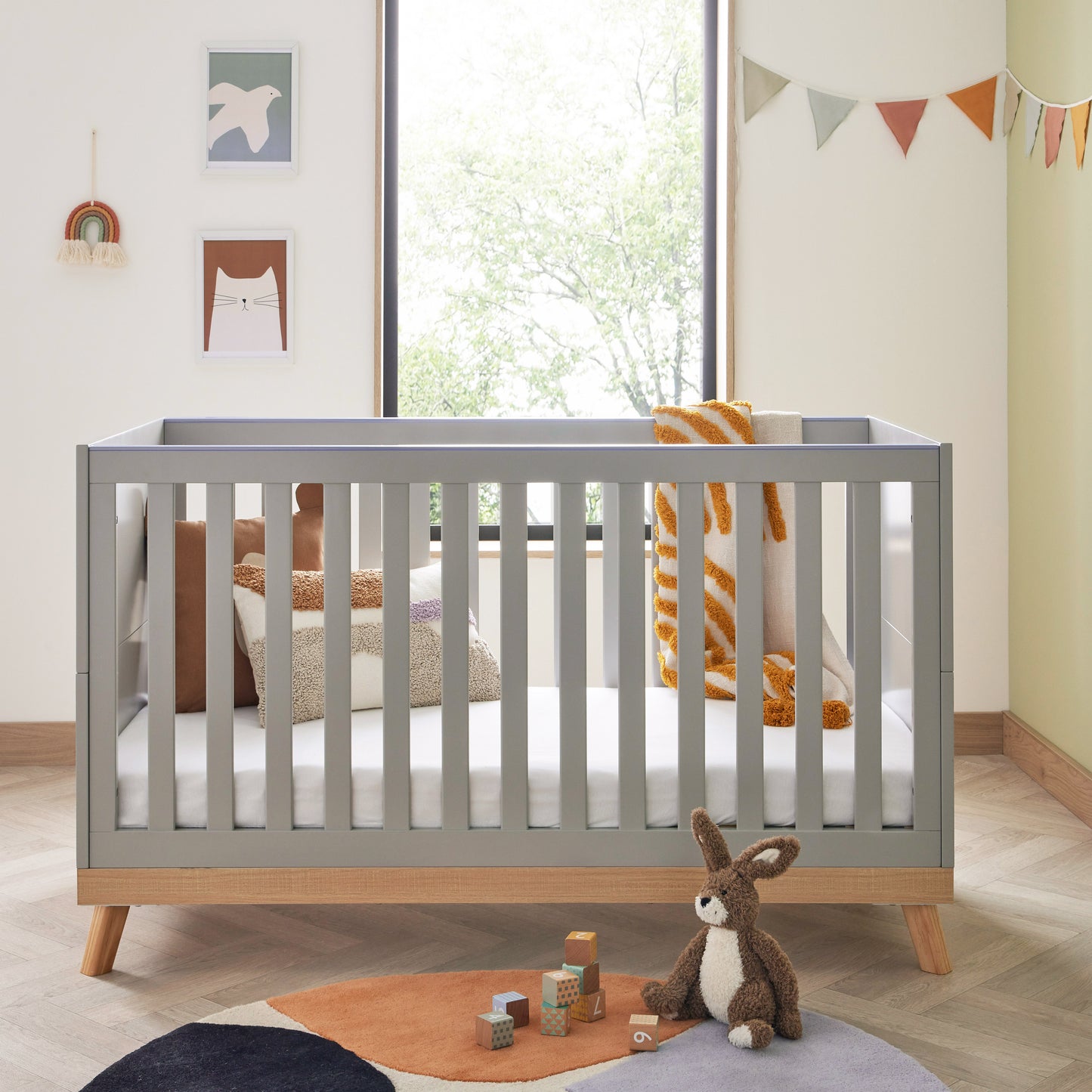 Mona Cot Bed - Grey