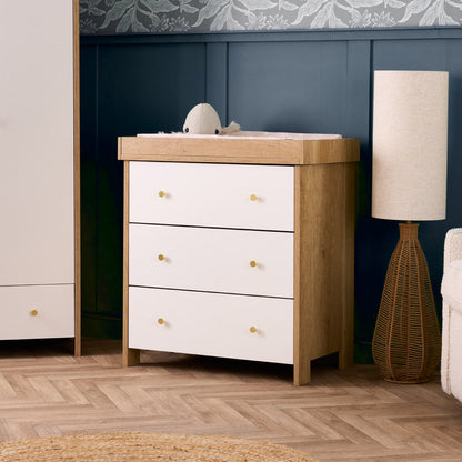 Nika 2 Piece Nursery Room Set - Oak & White (4)