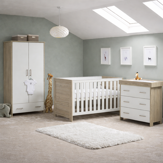 Nika 3 Piece Room Set - Grey Wash & White
