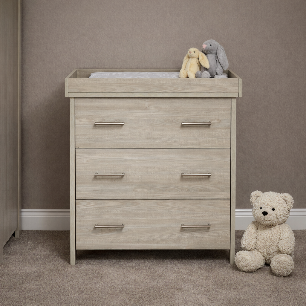 Nika Changing Unit - Grey Wash