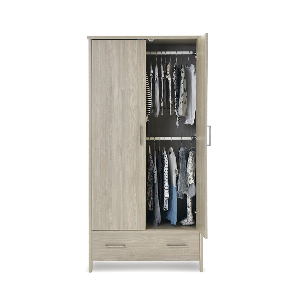 Nika Double Wardrobe - Grey Wash (4)