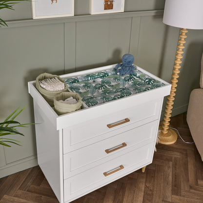 Orla Changing Unit - White with Oak (2)