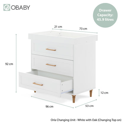 Orla Changing Unit - White with Oak (6)